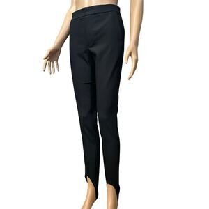 Helmut Lang Stirrup Dress Pants Trousers Size 0 Black Skinny Fit Minimalist